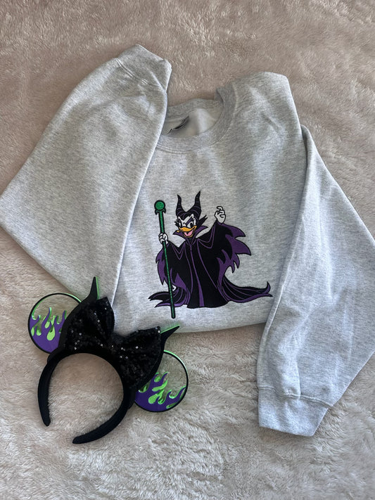 Embroidered Evil duck crewneck(SWEATER ONLY)