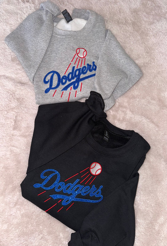 Baseball Embroidered Crewneck